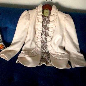 Size 8, White, Women’s Blazer, Elevensies.